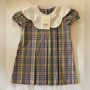Frenchy frock plaid Beaufort bonnet dress NWT